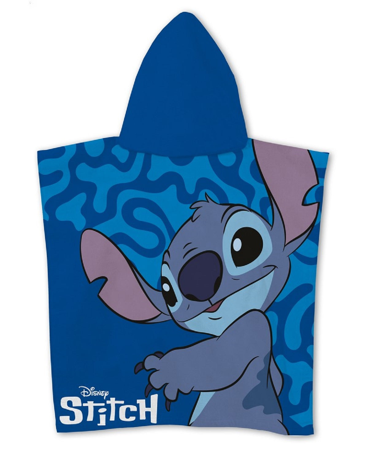 Lilo & Stitch Kinder Badeponcho mit Kapuze Strandponcho aus Polyester 55 x 110 cm