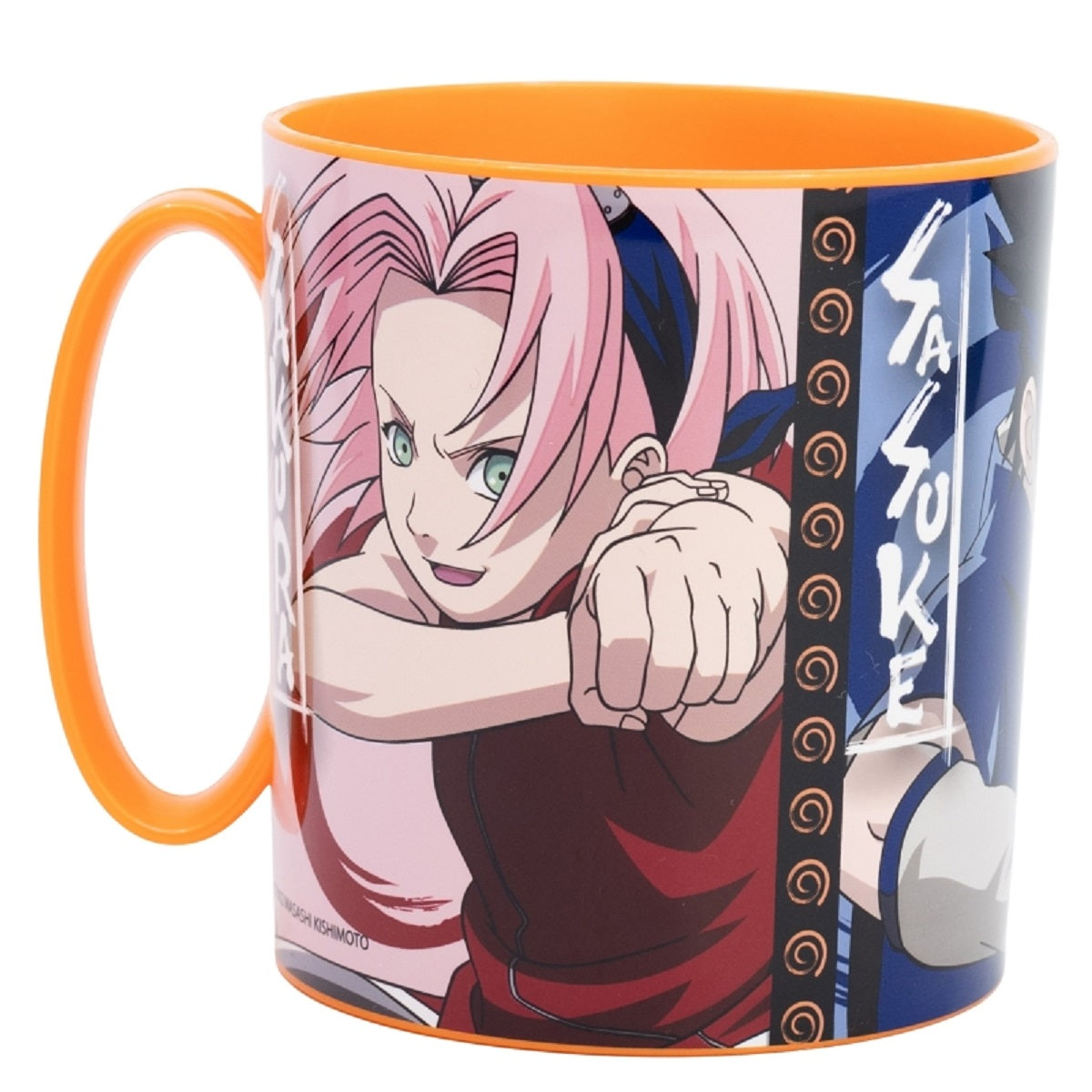 Naruto Becher Mikrowellengeeigneter Kunststoffbecher 390 ml – Motivbecher für Kinder