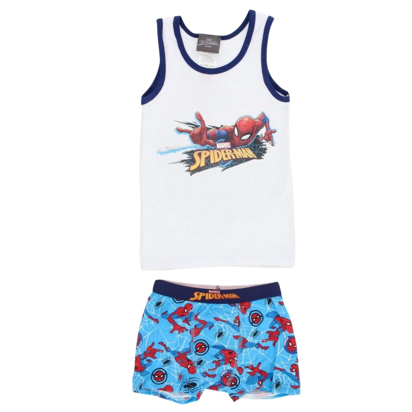 Spiderman Unterwäsche-Set für Jungen – Unterhemd & Shorts aus Baumwolle