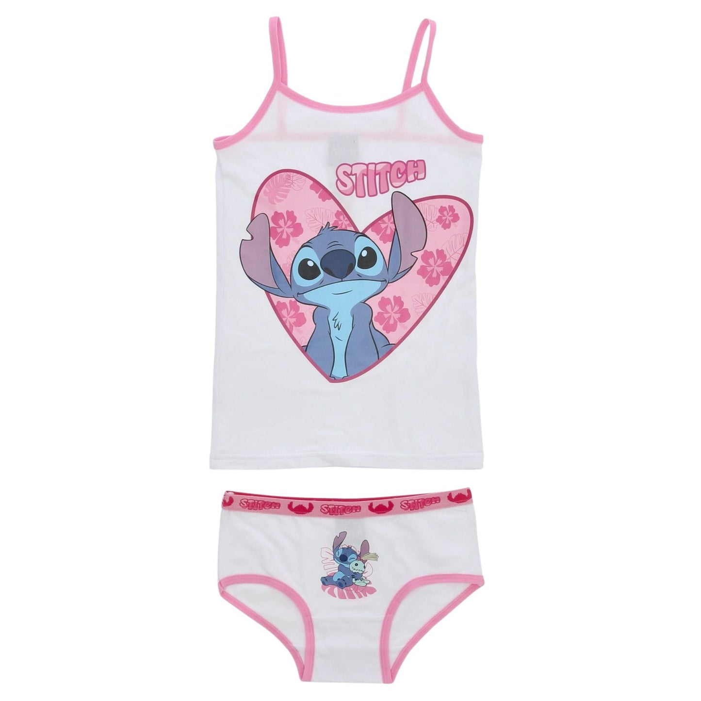 Lilo & Stitch Unterwäsche-Set für Mädchen – Unterhemd & Slip aus Baumwolle