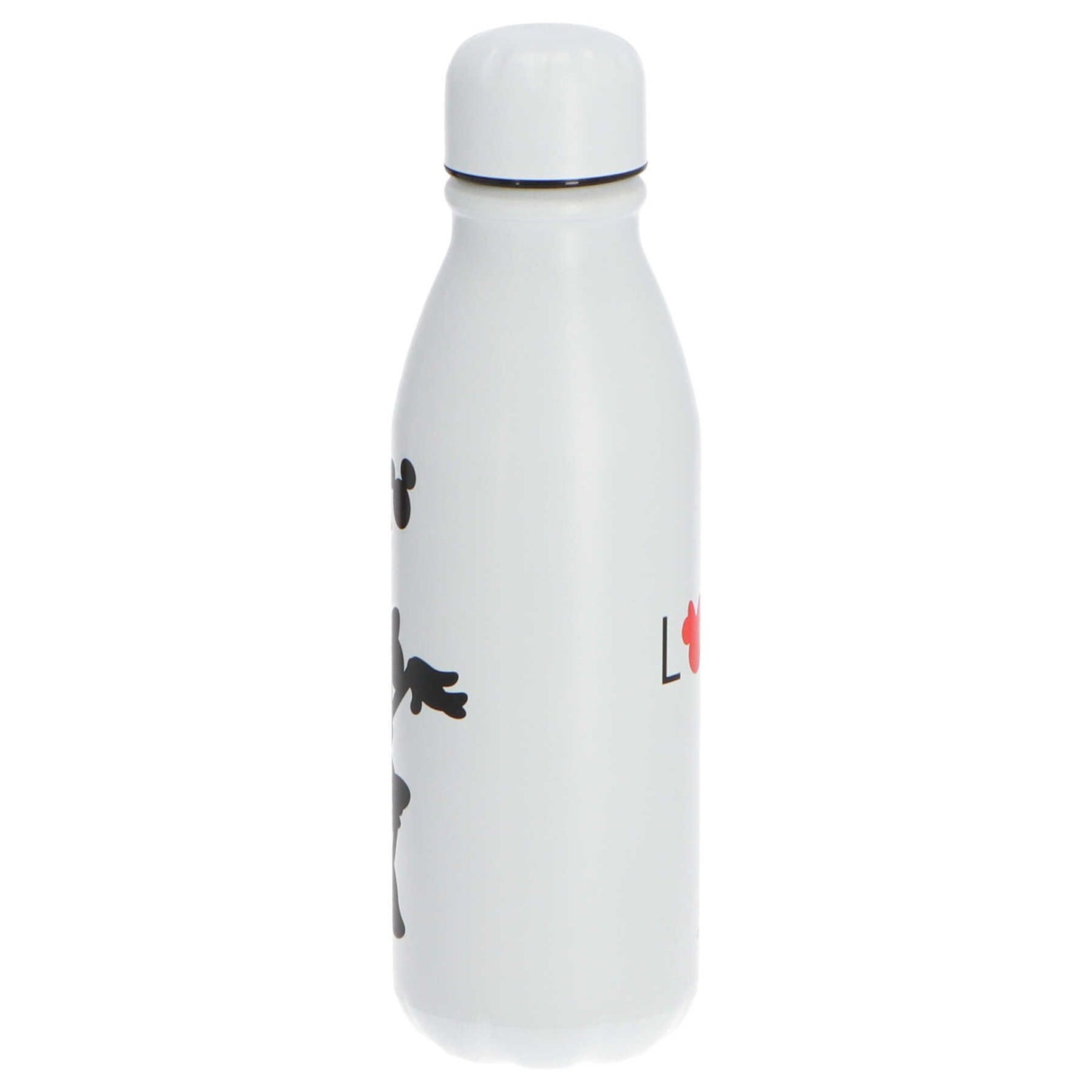Minnie Mouse Trinkflasche Behälter für Getränke aus Aluminium 600 ml Volumen in Weiß