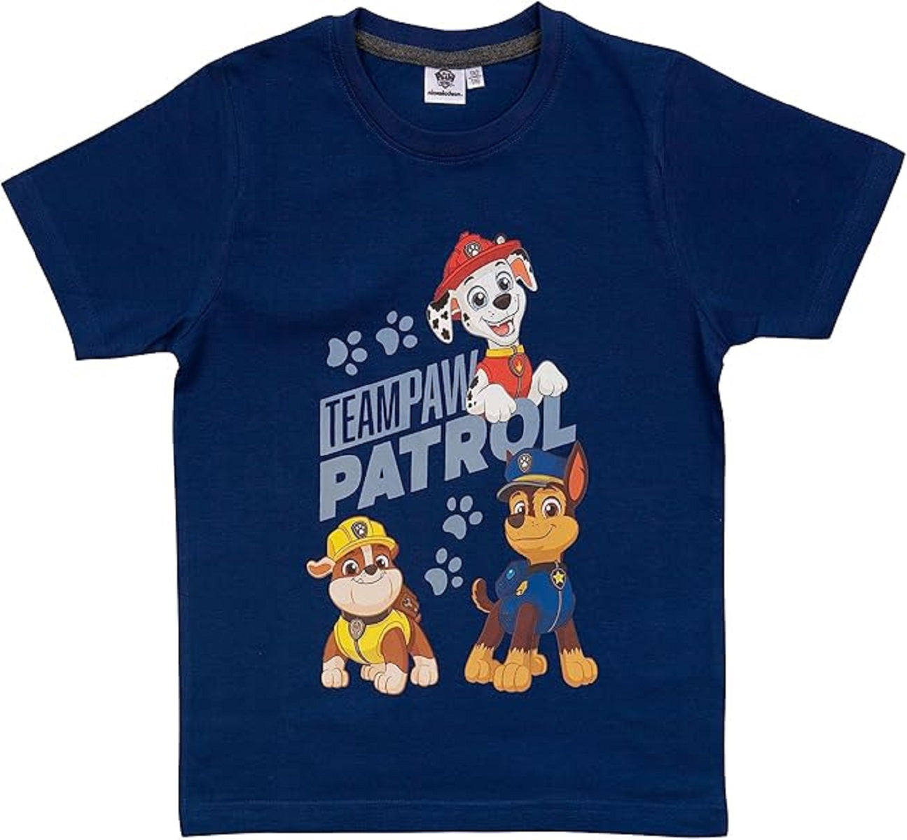 Paw Patrol Jungen Pyjama – Kurzarm Schlafanzug aus Baumwolle Größe 122/128