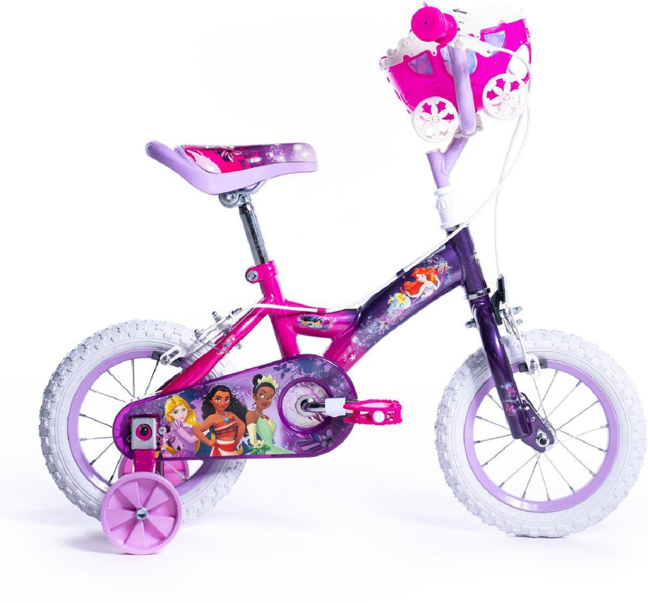 Disney Prinzessinnen Kinderfahrrad – 12 Zoll – Traumhaftes Design für kleine Abenteurer