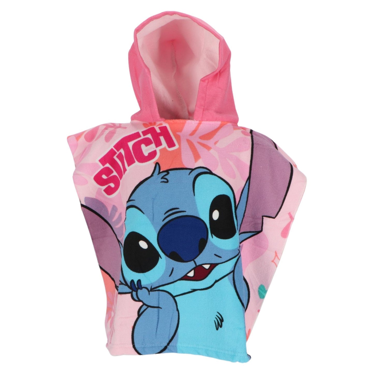 Lilo & Stitch Poncho für Kinder – Praktischer Mikrofaser Poncho 100x55 cm