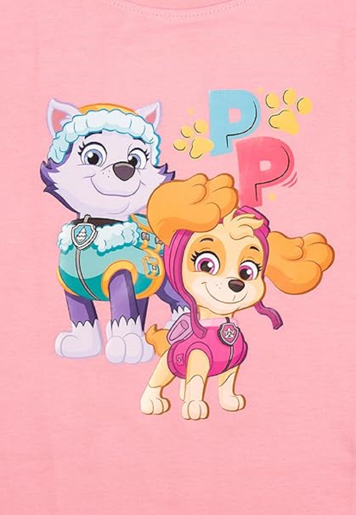Paw Patrol T-Shirt für Mädchen mit Skye & Everest – Kurzarmshirt Oberteil für Kinder