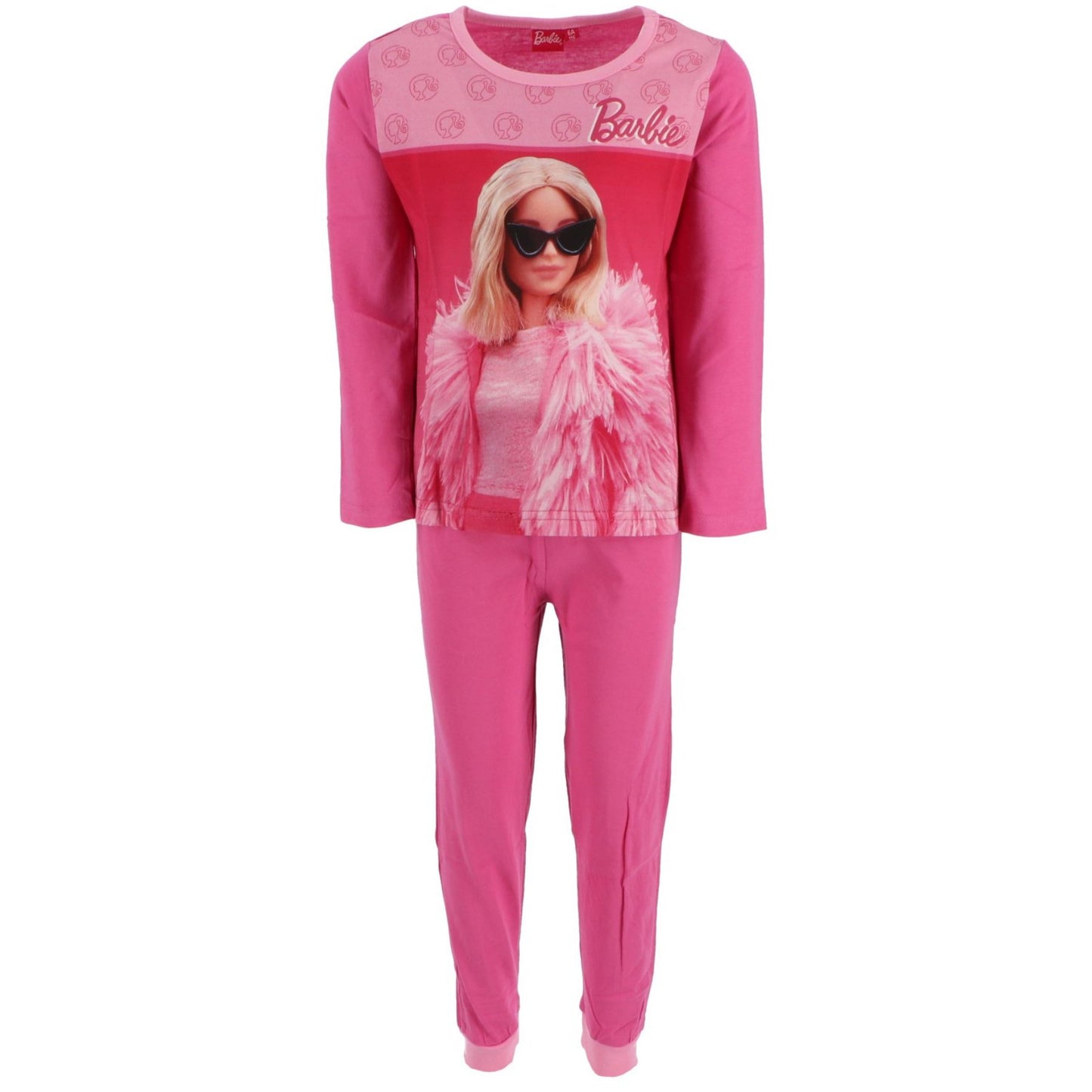 Barbie Pyjama Schlafanzug aus weicher Baumwolle Nachtwäsche für Kinder