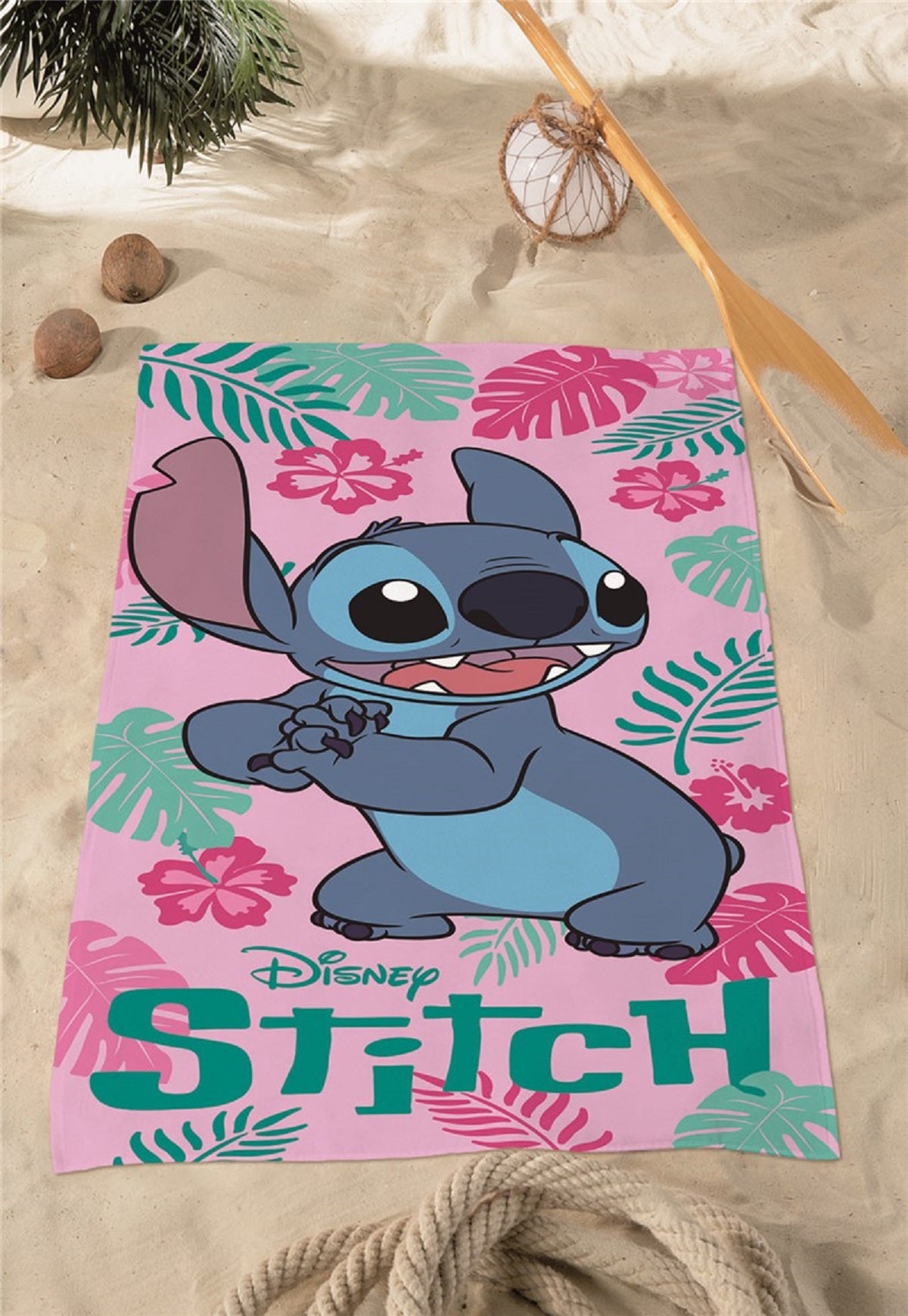 Disney Lilo & Stitch Strandhandtuch – Bequemes & strapazierfähiges Badehandtuch 70x140 cm