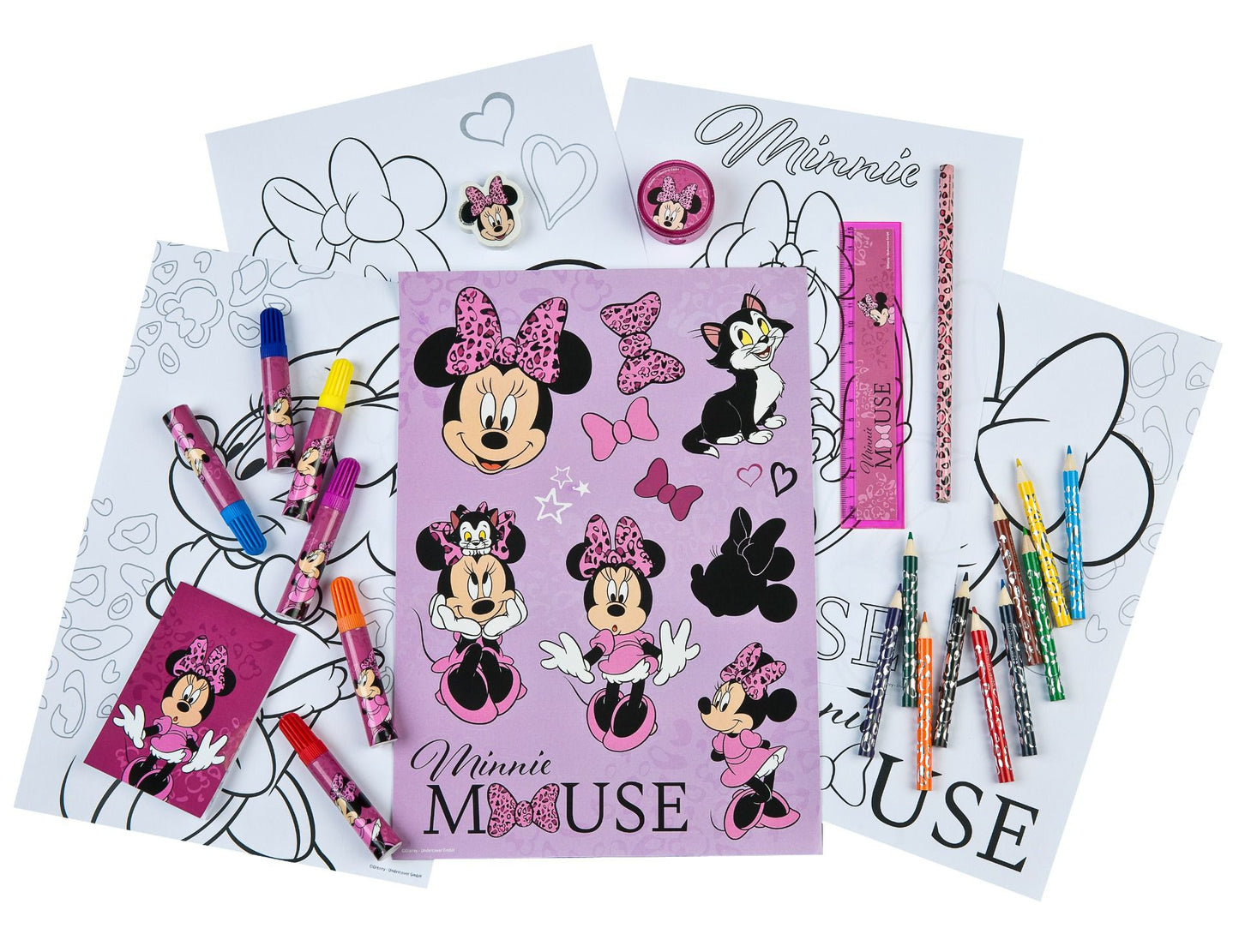 Disney Minnie Mouse Schreibwaren-Set – Kreativspaß mit 35 Teilen für für Schule und Freizeit