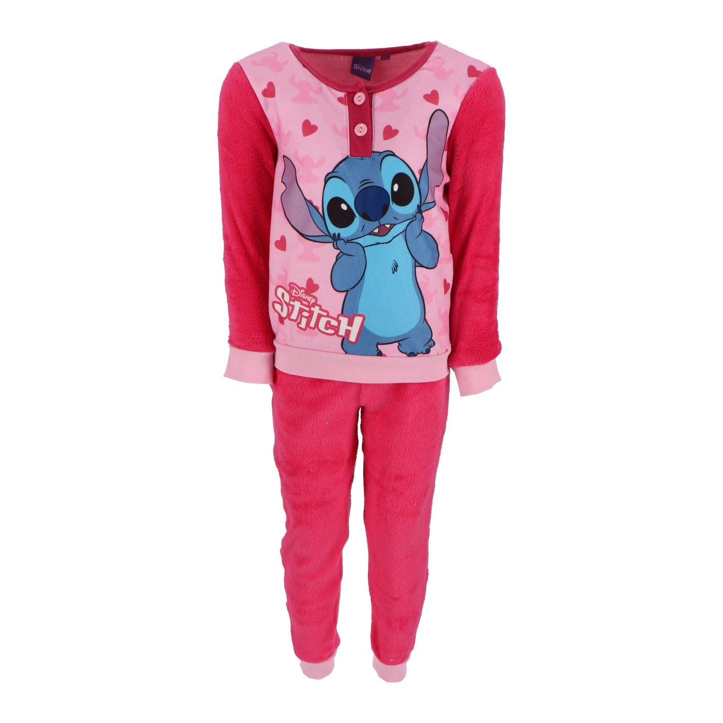 Lilo & Stitch Kinderpyjama – Kuscheliger Schlafanzug aus Korallen-Fleece