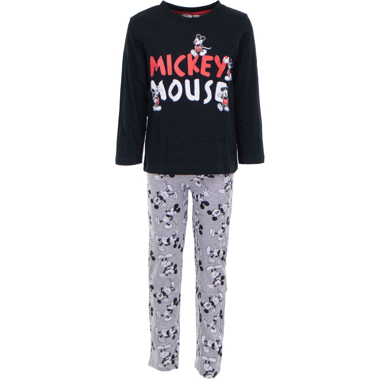 Disney Mickey Maus Schlafanzug Nachtanzug Weicher Baumwoll-Pyjama für Kinder