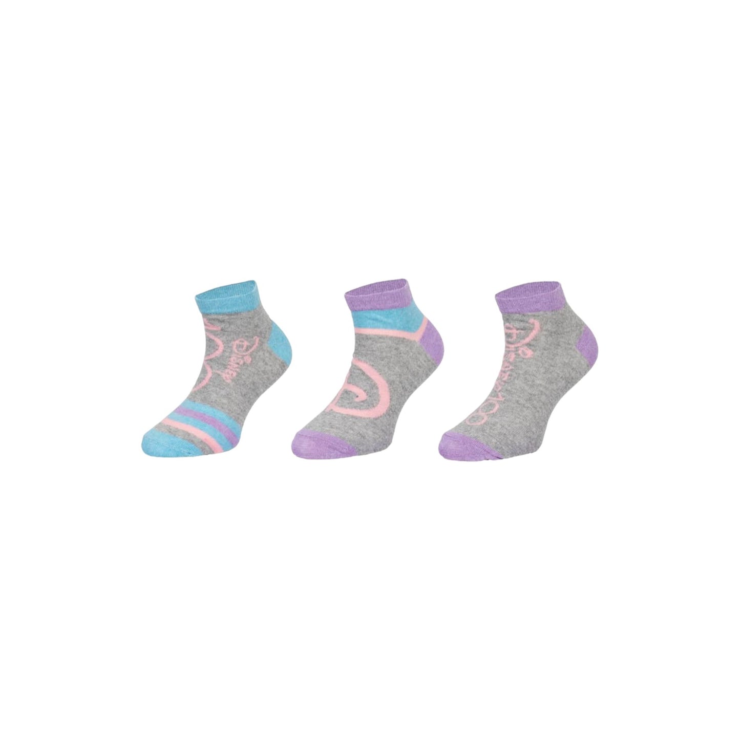 Disney Minnie Mouse Sneaker Socken für Kinder – 3er-Pack in bunten Designs