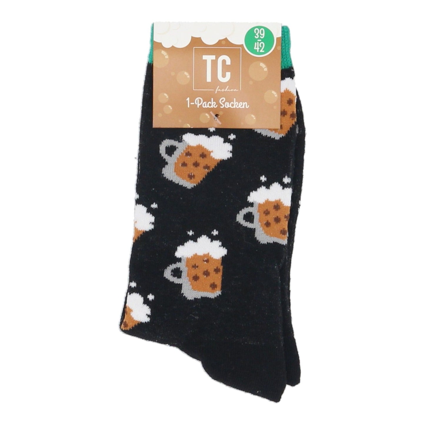 Herren Socken 3er-Pack – Bequeme Bier-Motiv Socken in Größe 39-42