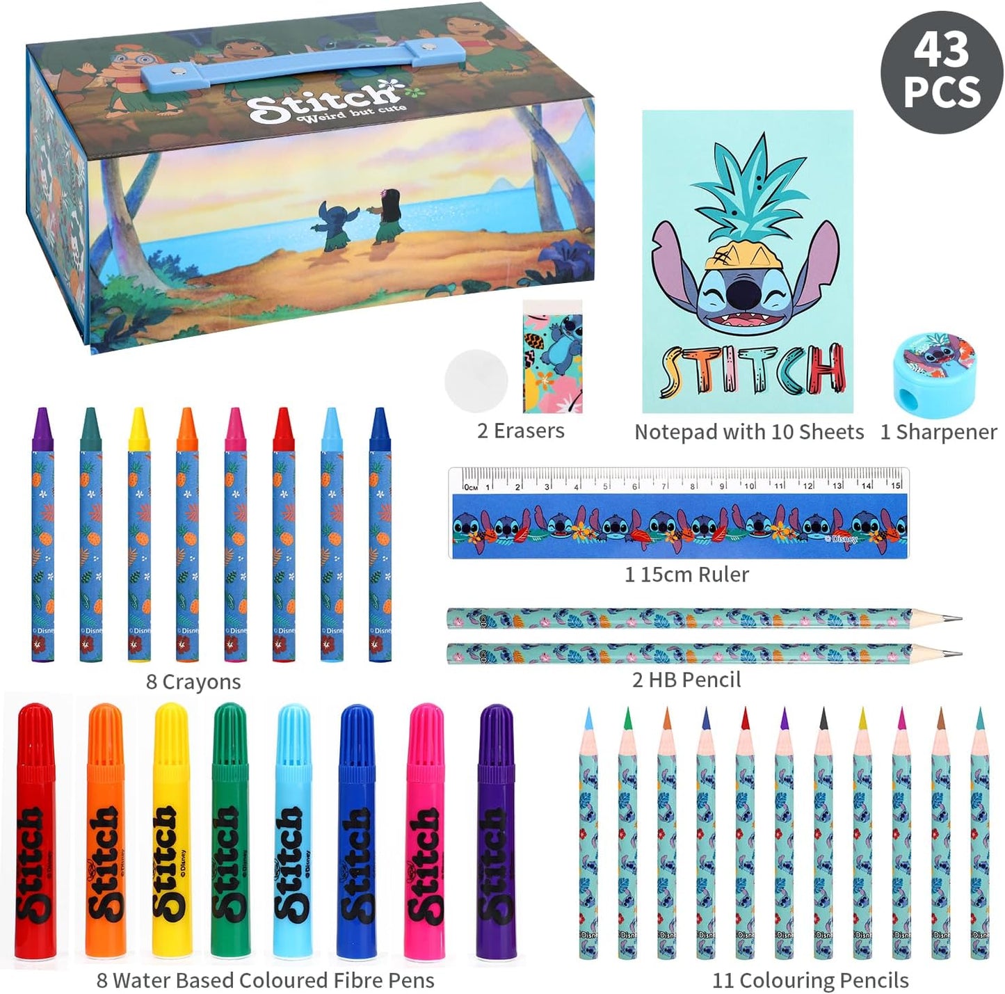 Lilo & Stitch Kreatives Malset – Perfekt zum Malen und Gestalten für Kinder