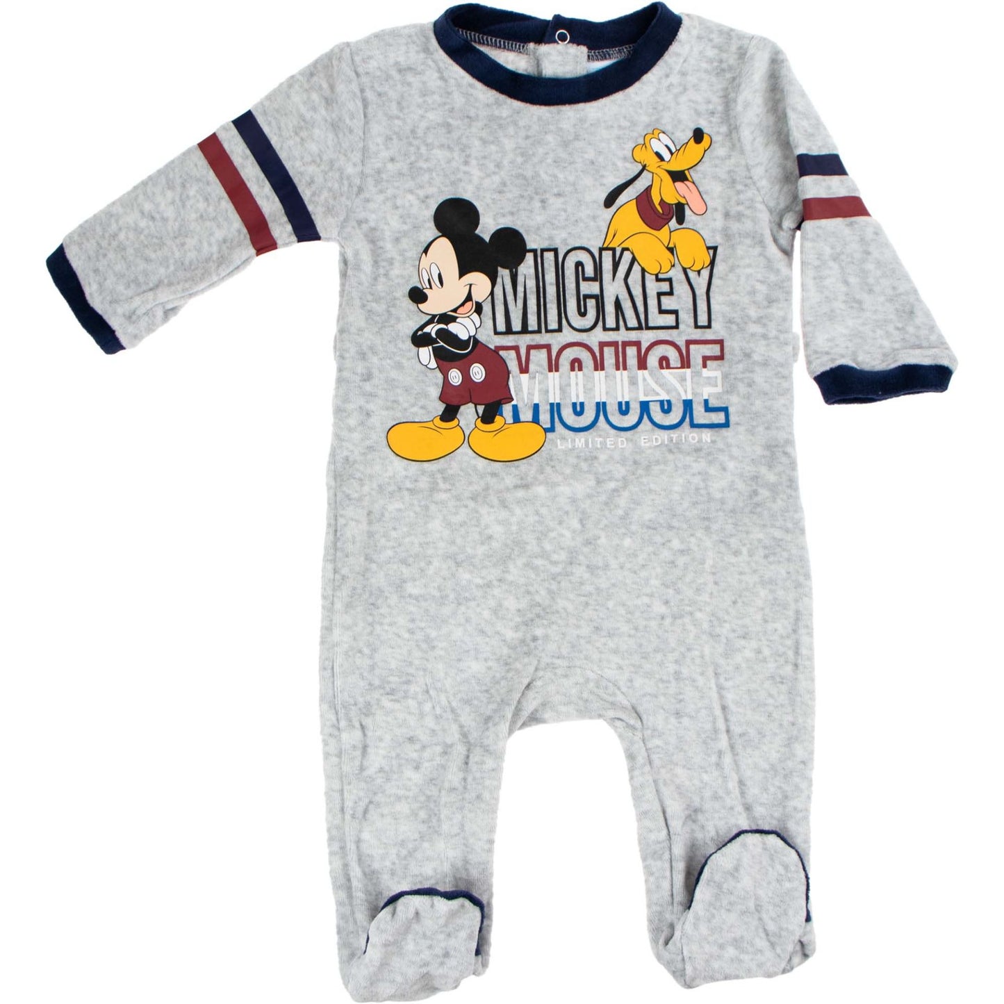 Disney Mickey Maus Baby-Overall – Kuscheliger Schlafanzug Weicher Einteiler