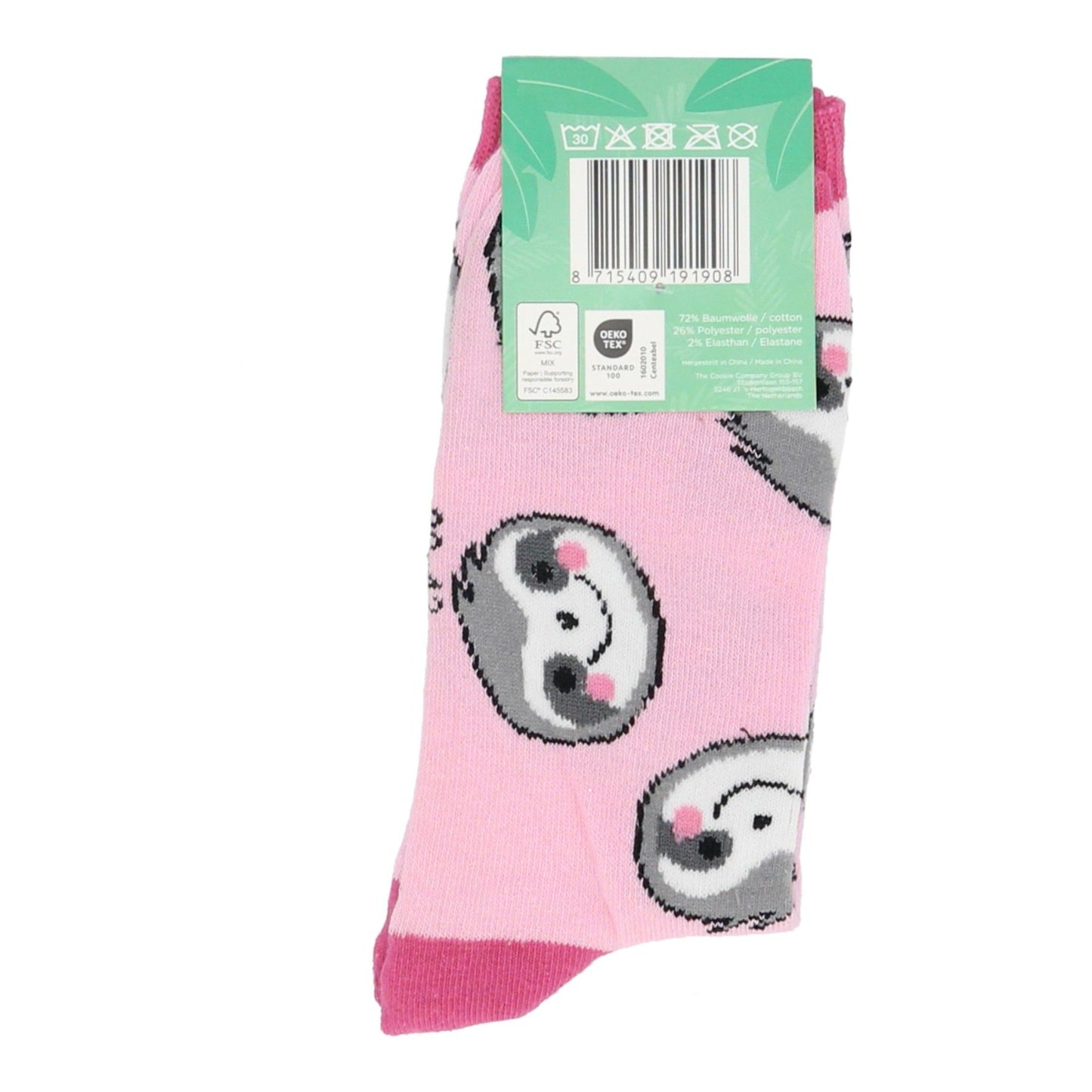 Socken 3er-Pack – Kuschelige Faultier-Motiv Socken in Größe 35-38