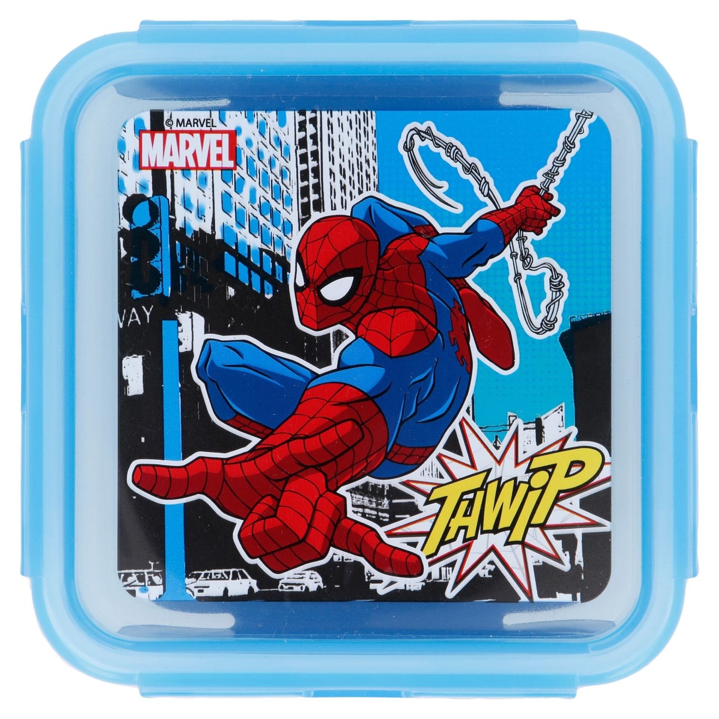 Spiderman Kinder Brotdose – 500 ml Quadratische Lunchbox für Snacks & Mahlzeiten