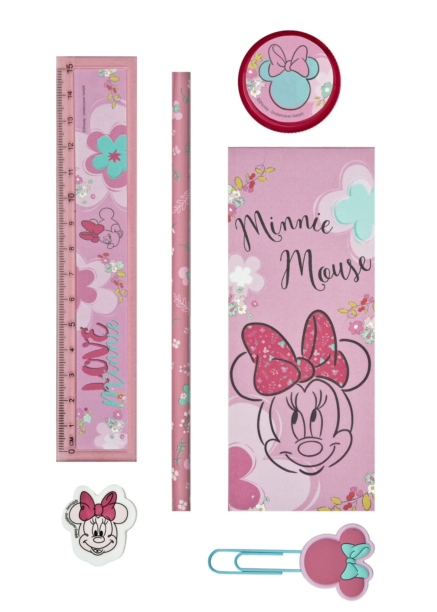 Disney Minnie Mouse Gefüllter Stifthalter – 7-teiliges Set für kreative Kinder