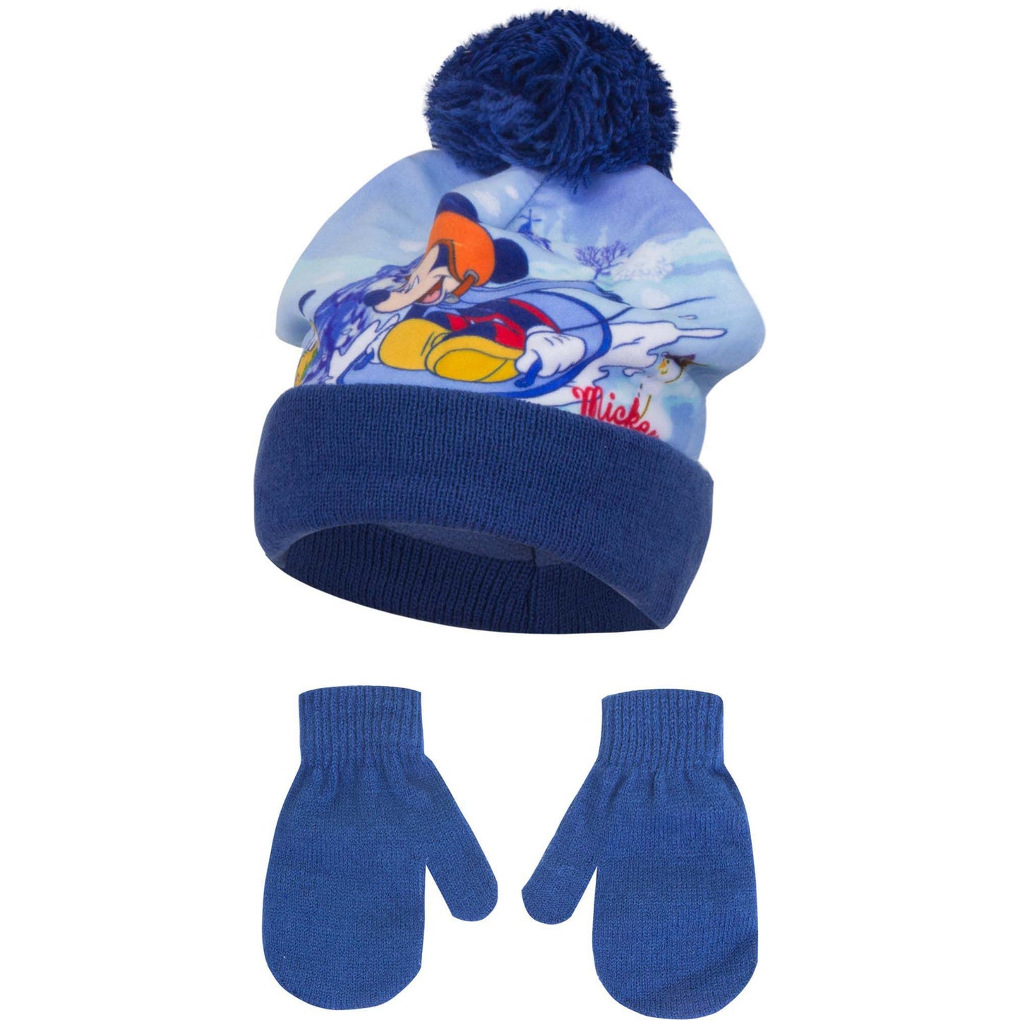 Mickey Maus Baby Set – Mütze und Handschuhe für kuscheligen Schutz