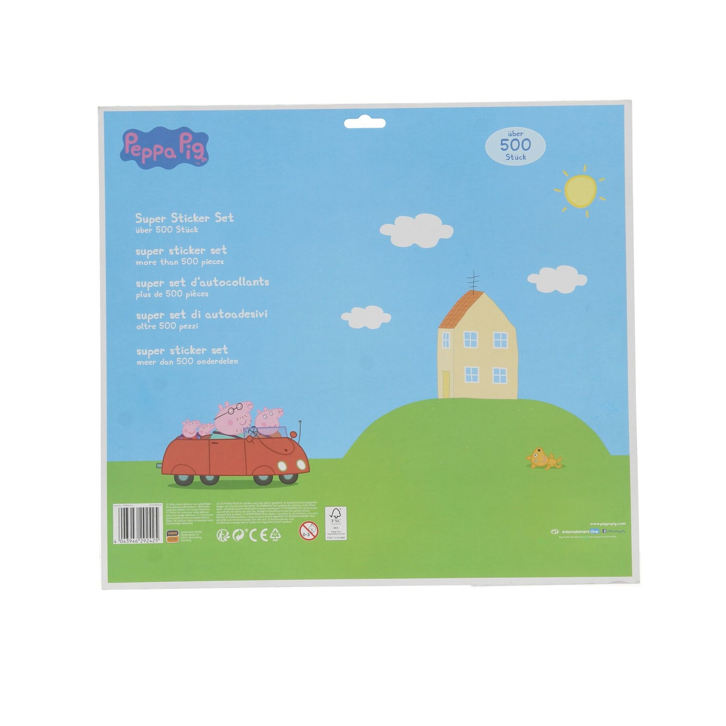 Peppa Pig Sticker-Set – 500 Aufkleber für kreative Bastelideen