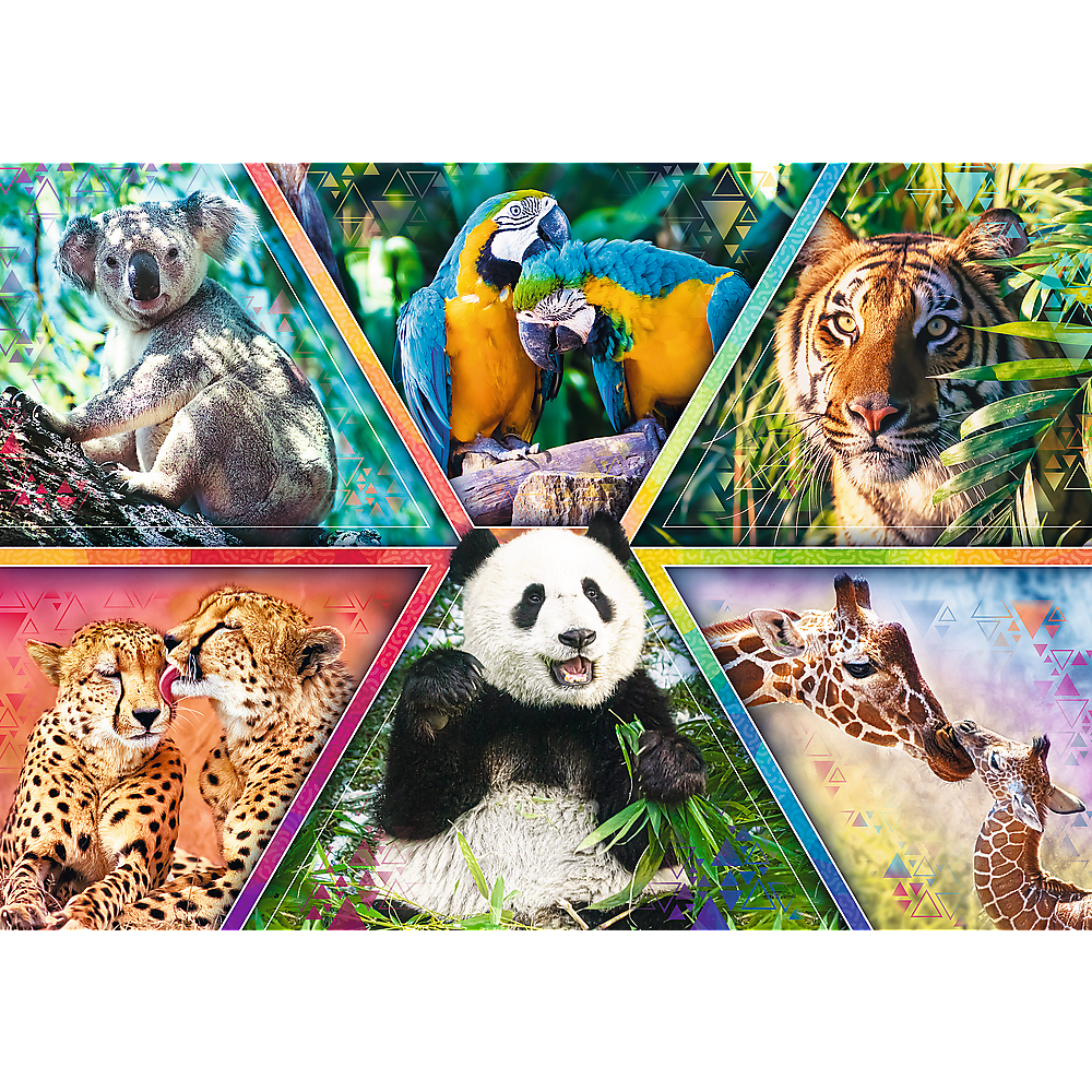 1000 Teile Puzzle Animal Kingdom Lebendige Tiermotive für Puzzler
