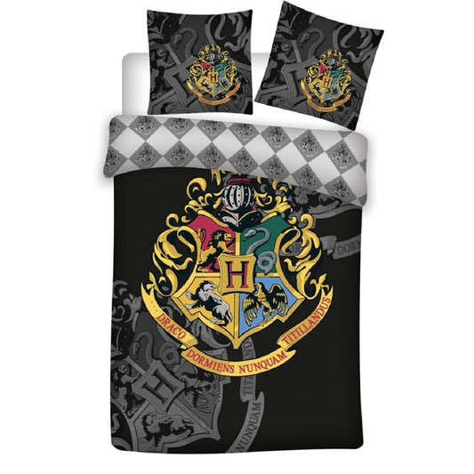 Harry Potter Bettwäsche-Set Decke & Kissenbezug 140x200 + 63x63 cm aus Microfaser