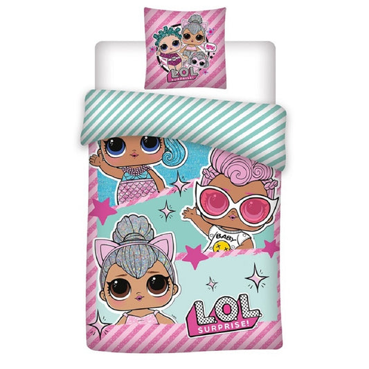 LOL Surprise Bettwäsche-Set BIO-Baumwolle 140x200 cm GOTS-zertifiziert