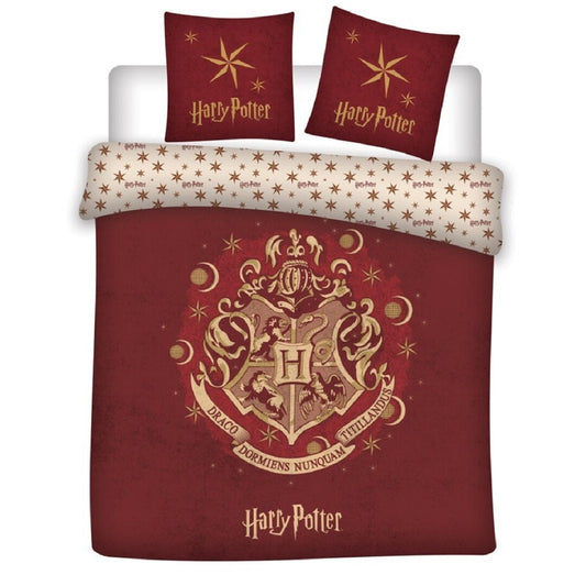 Harry Potter Bettwäsche-Set Decke & Kissenbezug 200x200 + 63x63 cm aus Microfaser