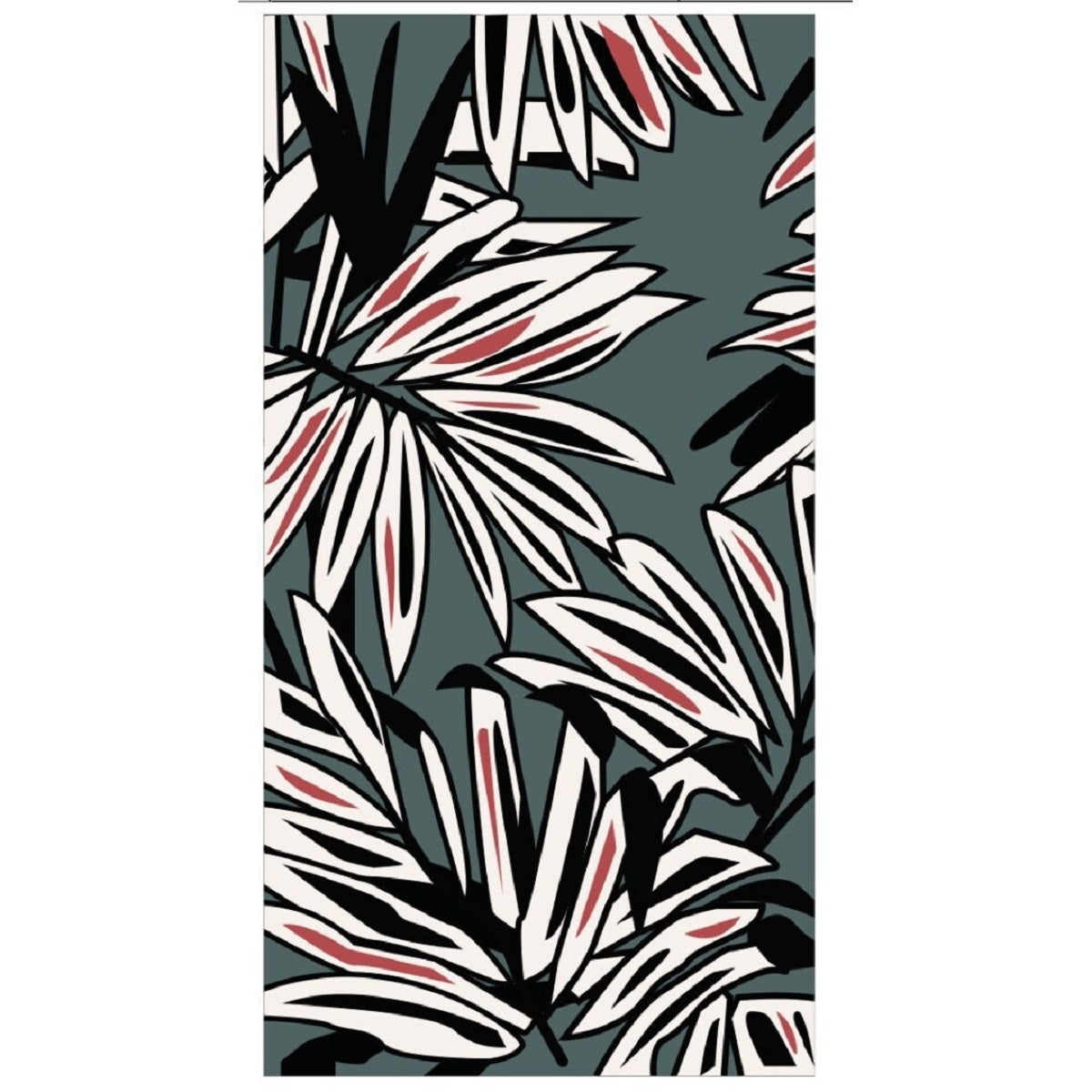 Palmen Strandtuch 170x90 cm Großes Baumwoll-Handtuch für Strand und Pool