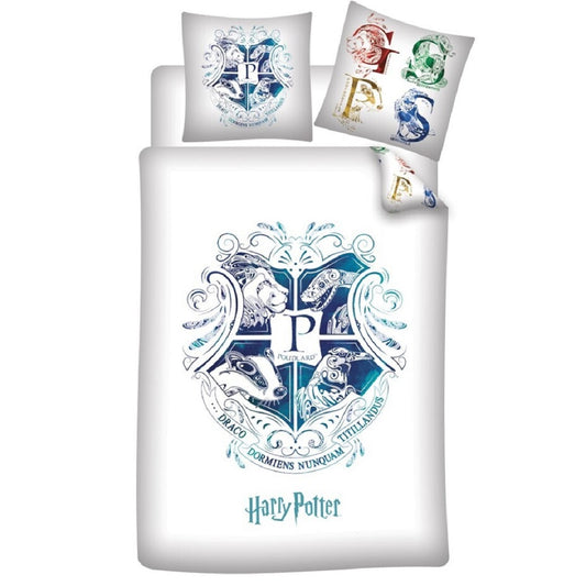 Harry Potter Bettwäsche-Set Decke & Kissenbezug 140x200 + 63x63 cm aus Microfaser