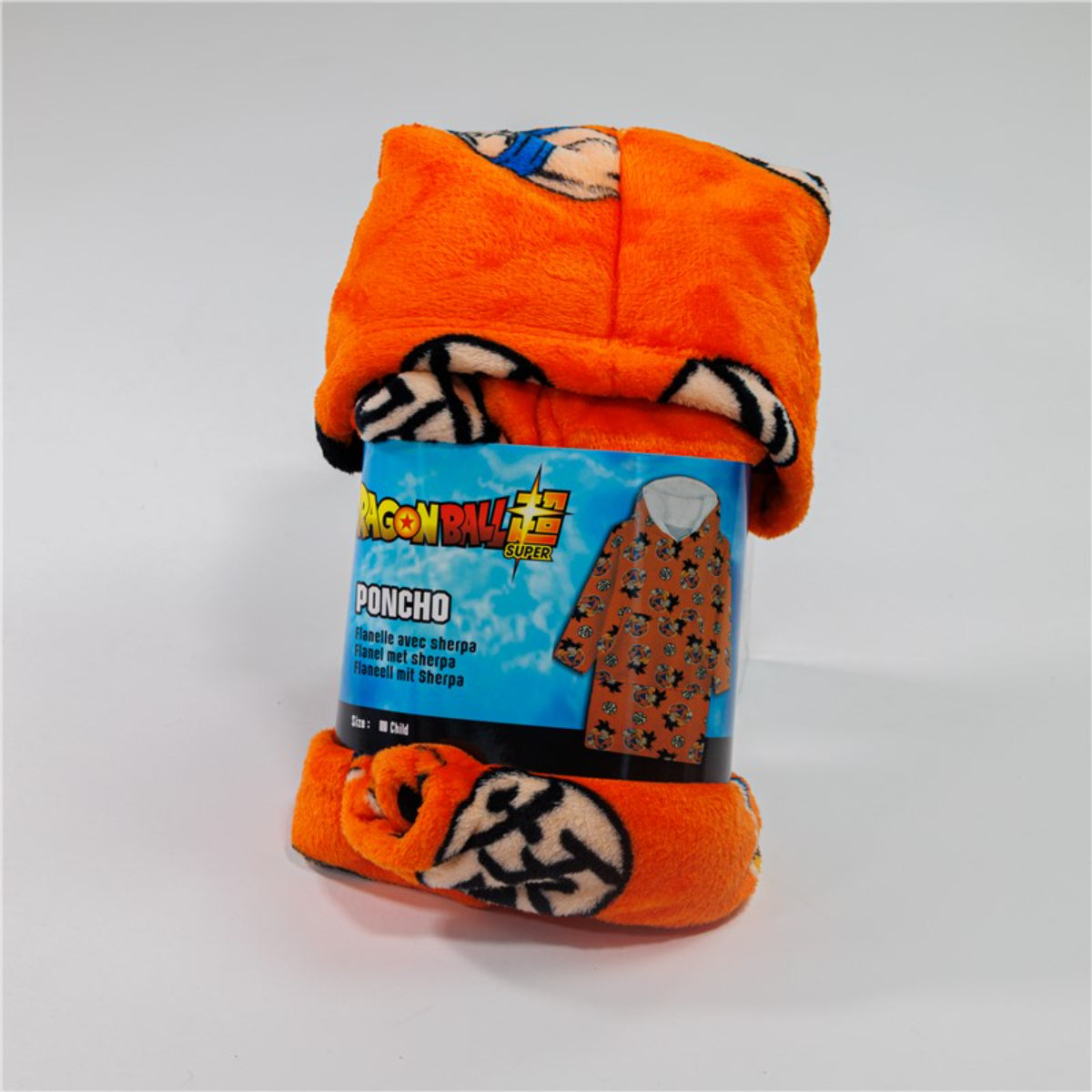 Dragon Ball Z Sweat Poncho Erwachsene XS–L Kuschelponcho mit Kapuze