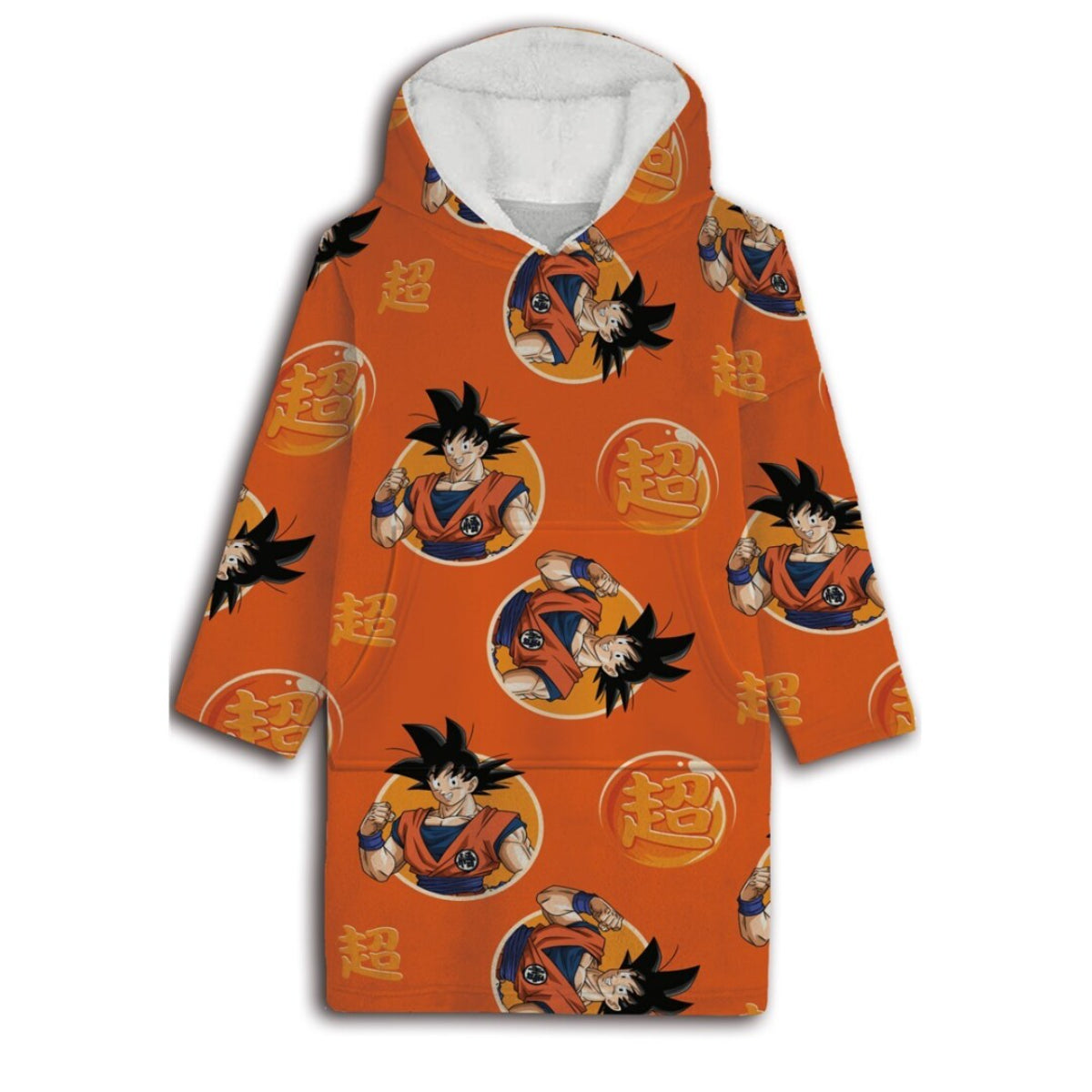 Dragon Ball Z Sweat Poncho Erwachsene XS–L Kuschelponcho mit Kapuze