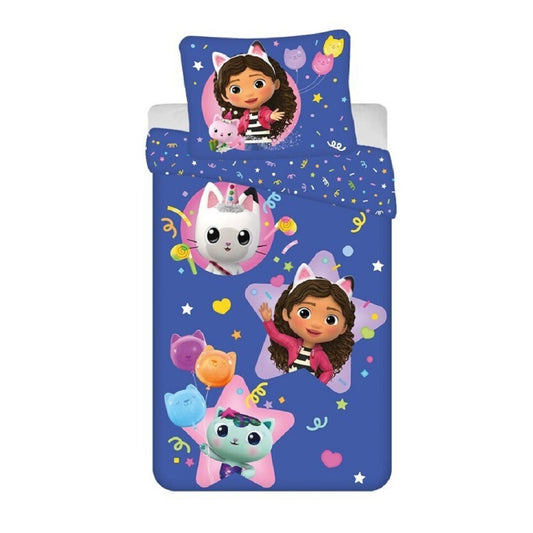 Gabby’s Dollhouse Bettwäsche-Set Polyester Decke & Kissenbezug 140x200 + 65x65 cm