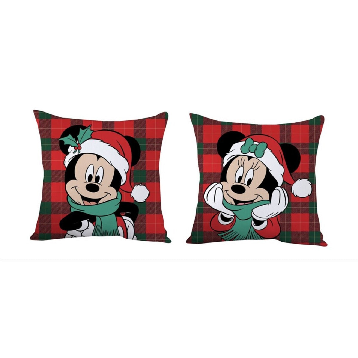 Disney Mickey Mouse Velboa Dekokissen – Perfektes Couchkissen für Kinder & Erwachsene (1 Stück)