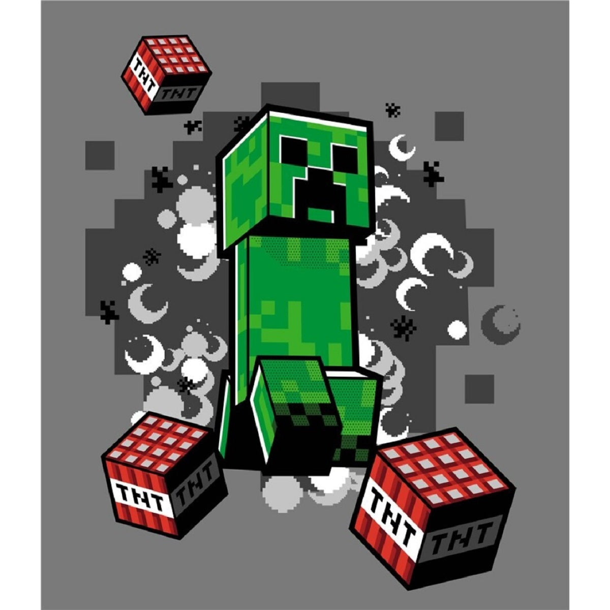 Minecraft Flanell Blanket 130x160 cm – Kuscheldecke für Kinderzimmer und Gamer