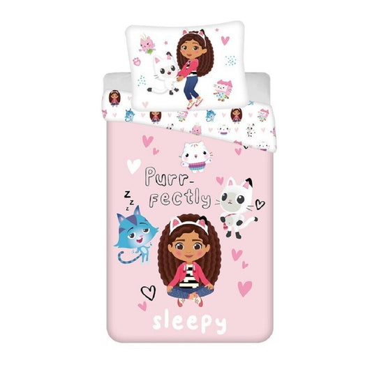 Gabby’s Dollhouse Bettwäsche-Set Poly-Baumwolle Decke & Kissenbezug 140x200 + 65x65 cm
