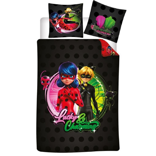 Miraculous Ladybug Bettwäsche-Set Poly-Baumwolle Decke & Kissenbezug 140x200 + 65x65 cm