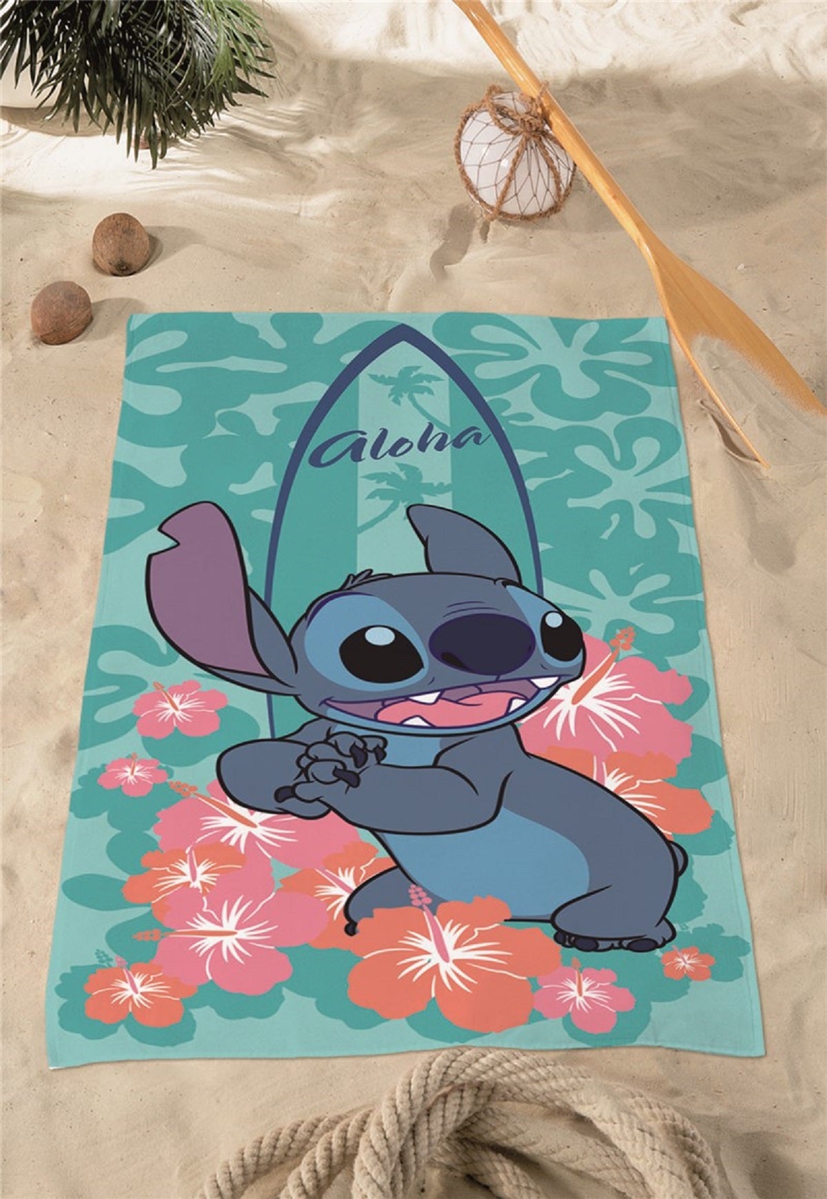 Lilo & Stitch Kinder Badehandtuch – Saugstarkes und kuscheliges Strandtuch 70x140 cm