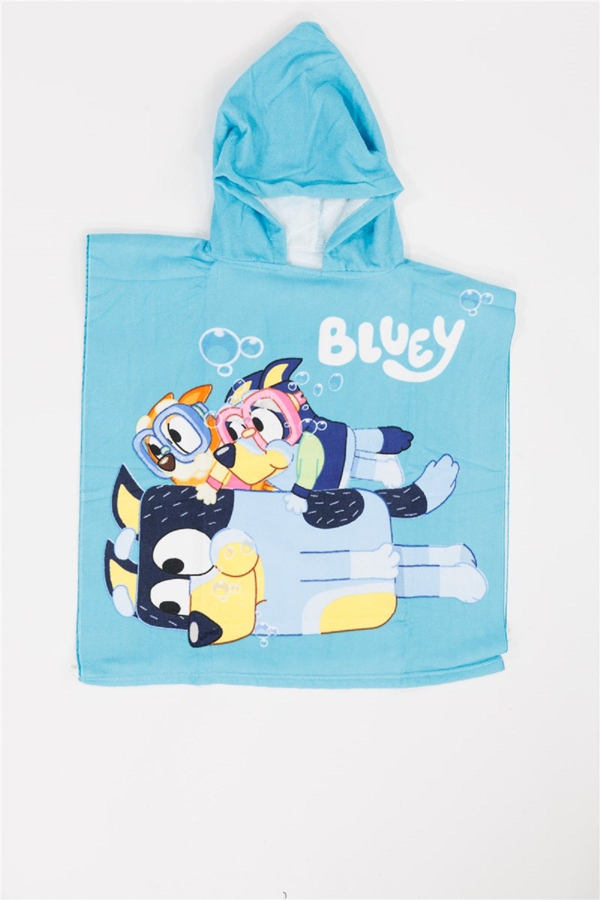 Bluey Kinder-Poncho – Weiches Badecape aus Polyester, 55x110 cm