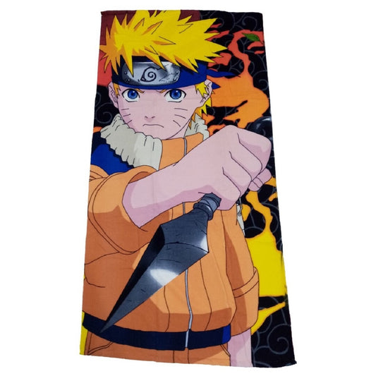 Naruto Strandtuch Großes Badehandtuch aus Baumwolle für Anime-Fans 140x70 cm