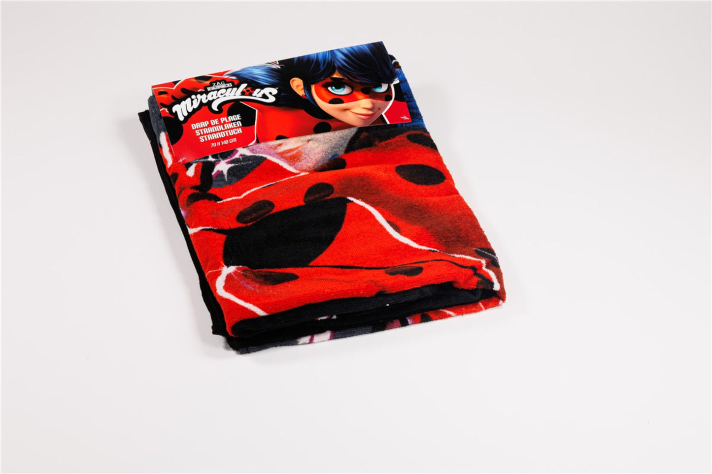 Miraculous Ladybug Badehandtuch aus 100% Baumwolle Strandtuch 70x140 cm