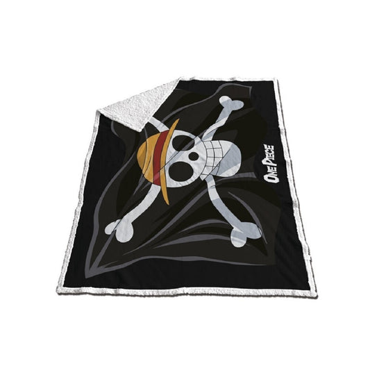 One Piece Sherpa Decke – Superweiche Kuscheldecke 130x170 cm für Anime-Fans