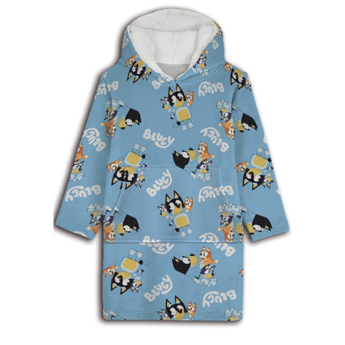 Bluey Sweat Poncho Kinder 7–14 Jahre Kuschelponcho mit Kapuze