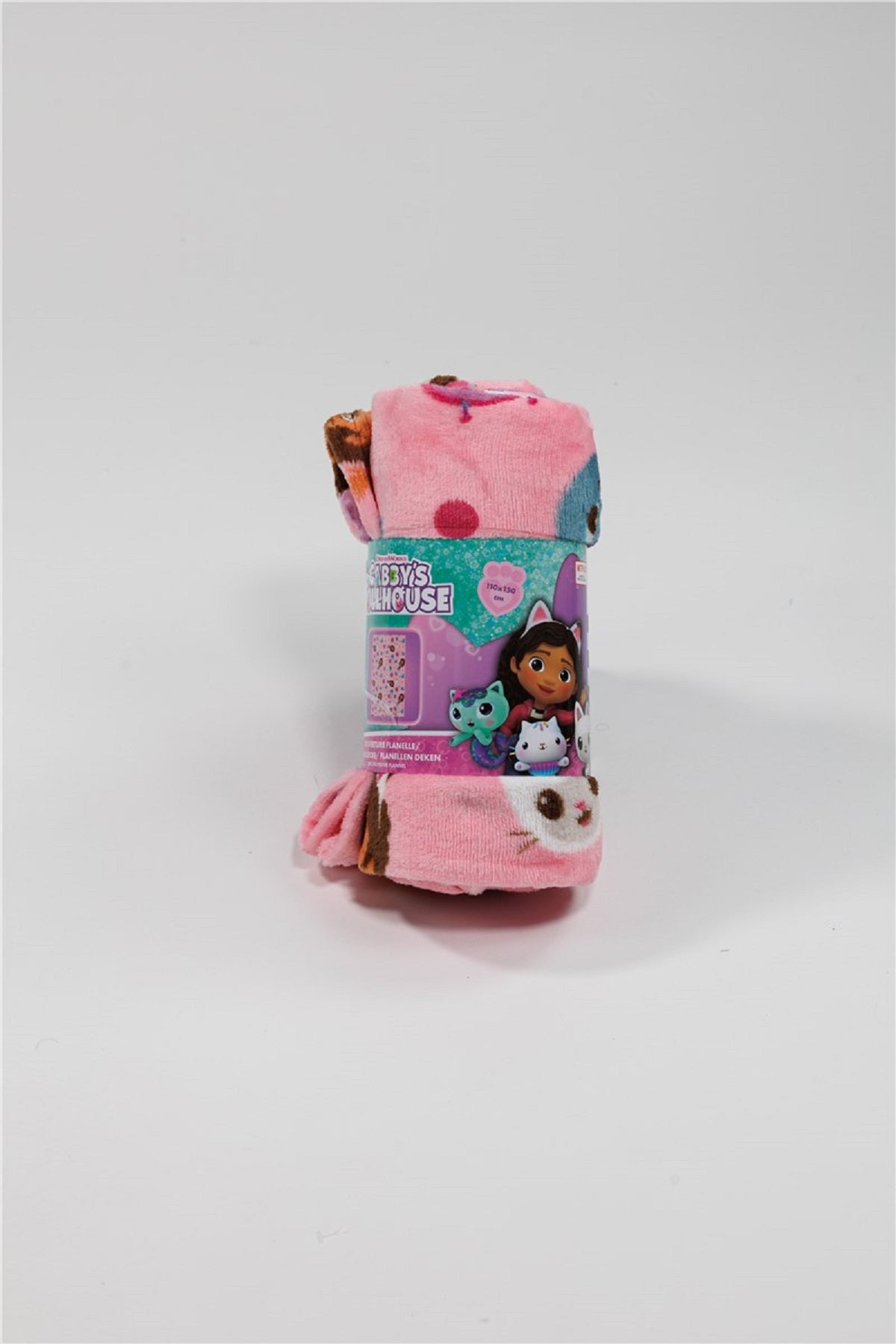 Gabby's Dollhouse Flanell Decke 110x150 cm – Kuschelige Decke für Kinderzimmer und Fans