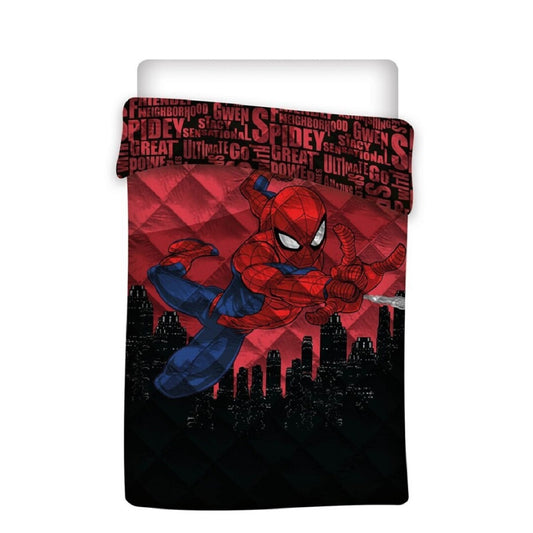 Spiderman Decke 140x200 cm, 100% Polyester Bett-Decke für Kinderzimmer