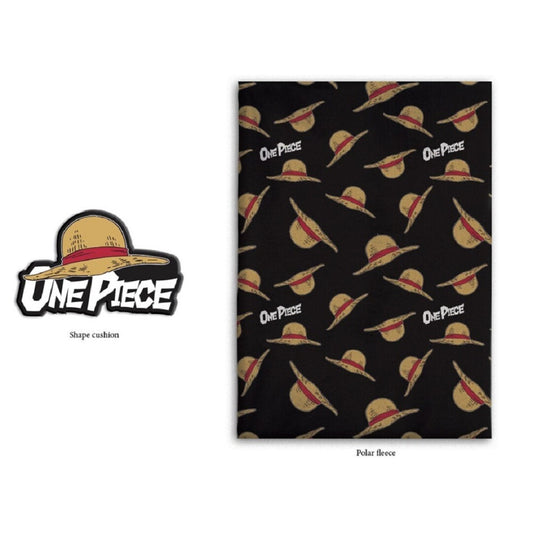 One Piece Schlafset – Gemütliche Kinderdecke mit Kissen für Zuhause & Reisen 140x100 cm