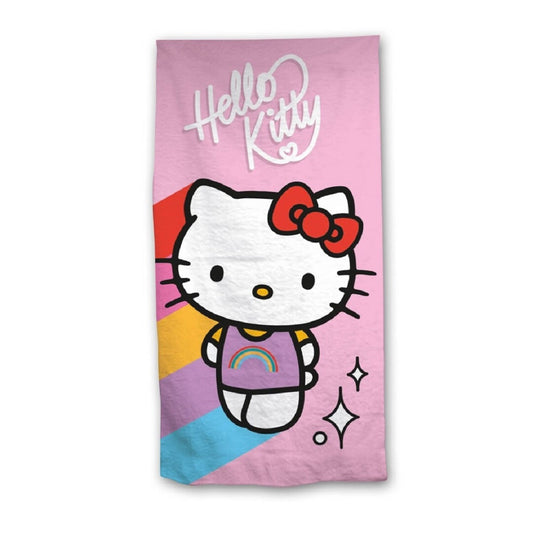 Hello Kitty Strandtuch 140x70 cm Weiches Badehandtuch für Fans