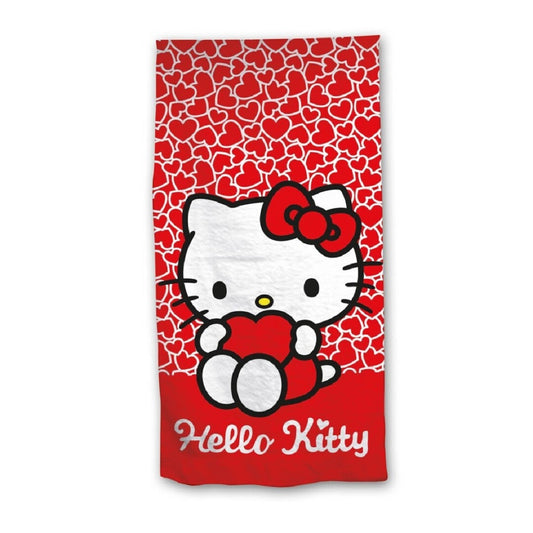 Hello Kitty Strandtuch 140x70 cm Weiches Badehandtuch für Fans