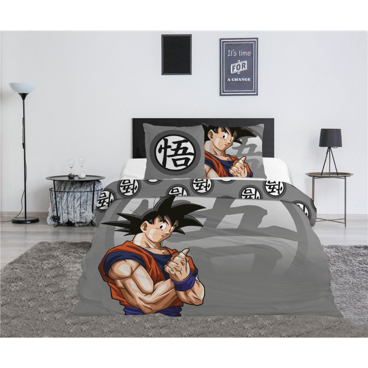 Dragon Ball Z Bettbezug Set Polycotton 240x220 cm + 2 Kissen 65x65 cm