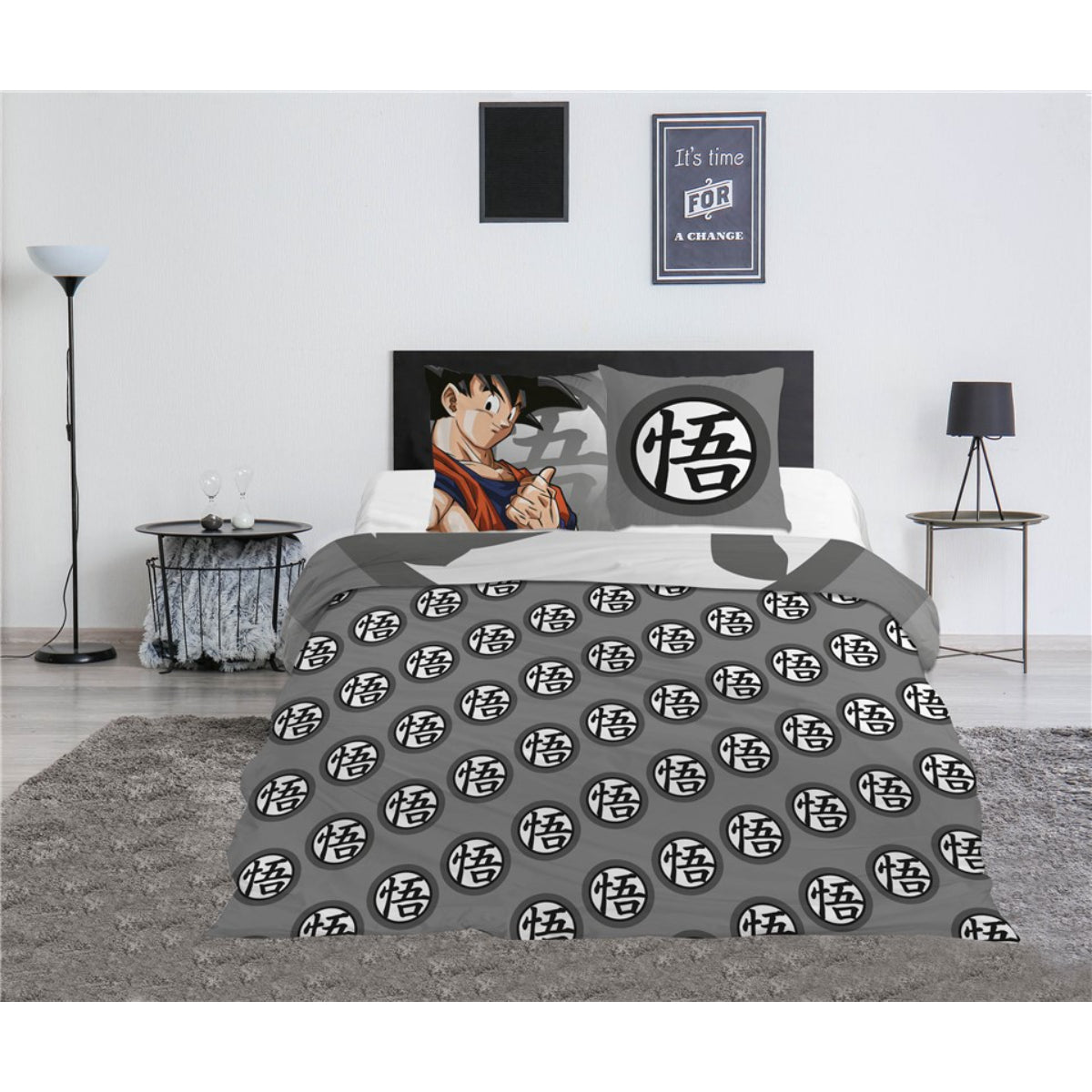 Dragon Ball Z Bettbezug Set Polycotton 240x220 cm + 2 Kissen 65x65 cm
