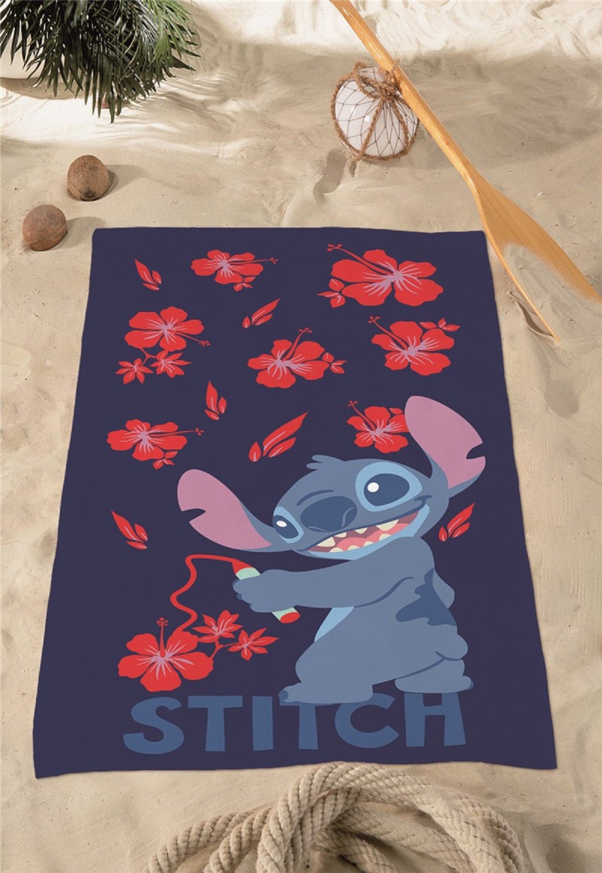 Lilo & Stitch Strandtuch 170x90 cm Weiches & saugfähiges Badehandtuch für Fans